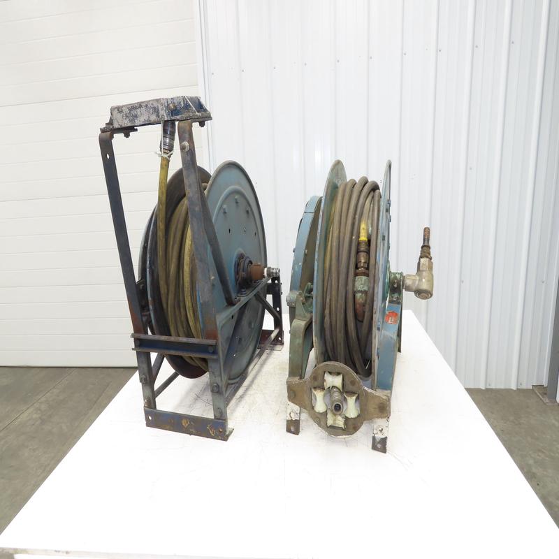 Hannay Reels 818-23-24B Retractable Industrial Water Hose Reel 1/2\” Lot Of 2