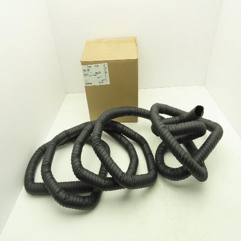 Flexaust 1030157000 1.57\”x 25\’ Urethane Wire Flex Hose Air Dust Fume Vac Black
