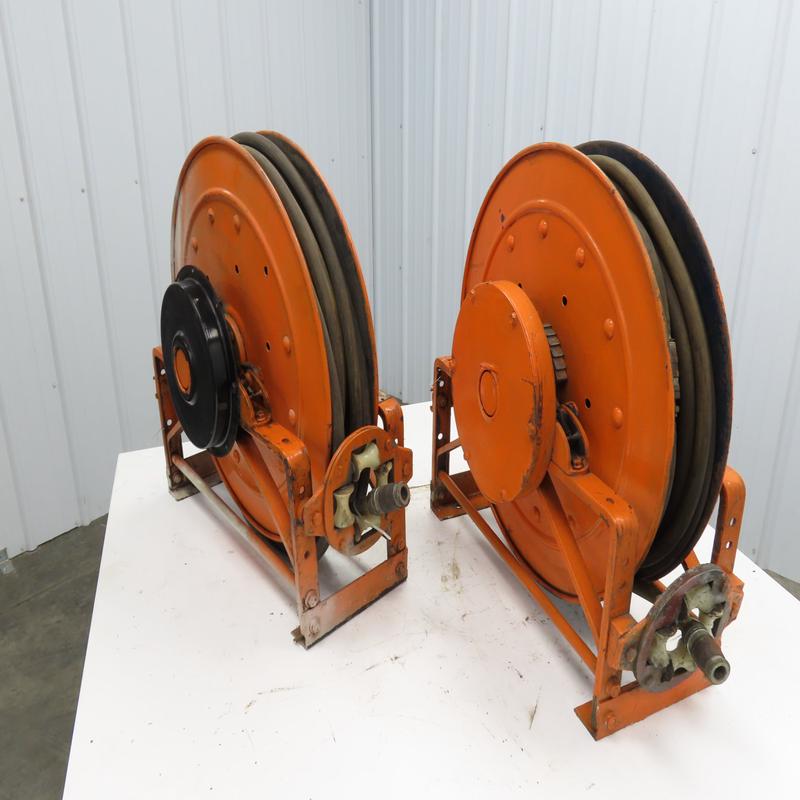 Hannay Reels 818-23-24C SR Retractable Industrial Air Hose Reel 1/2\” Lot Of 2