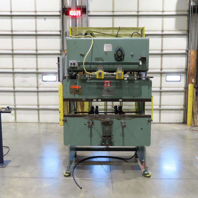 Chicago Mechanical Press Brake 25 Ton 6\’ Ram 2\” Stroke 1.5Hp 460V  Missing valve