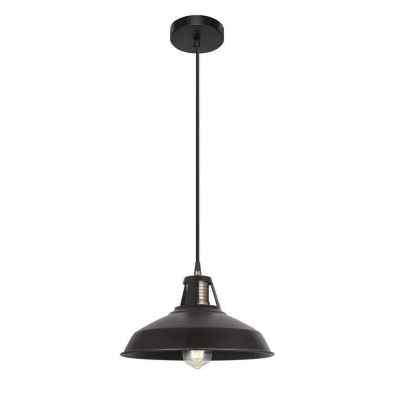 Black Metal Step E27 Pendant Ceiling Light