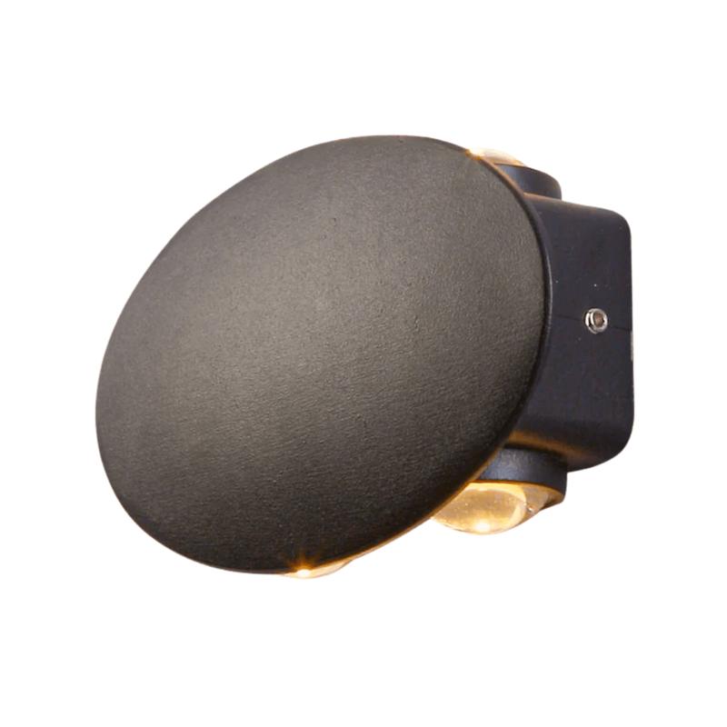 Black Ellipse Up Down Decorative Outdoor Modern LED Wall Light – 4 X 1W